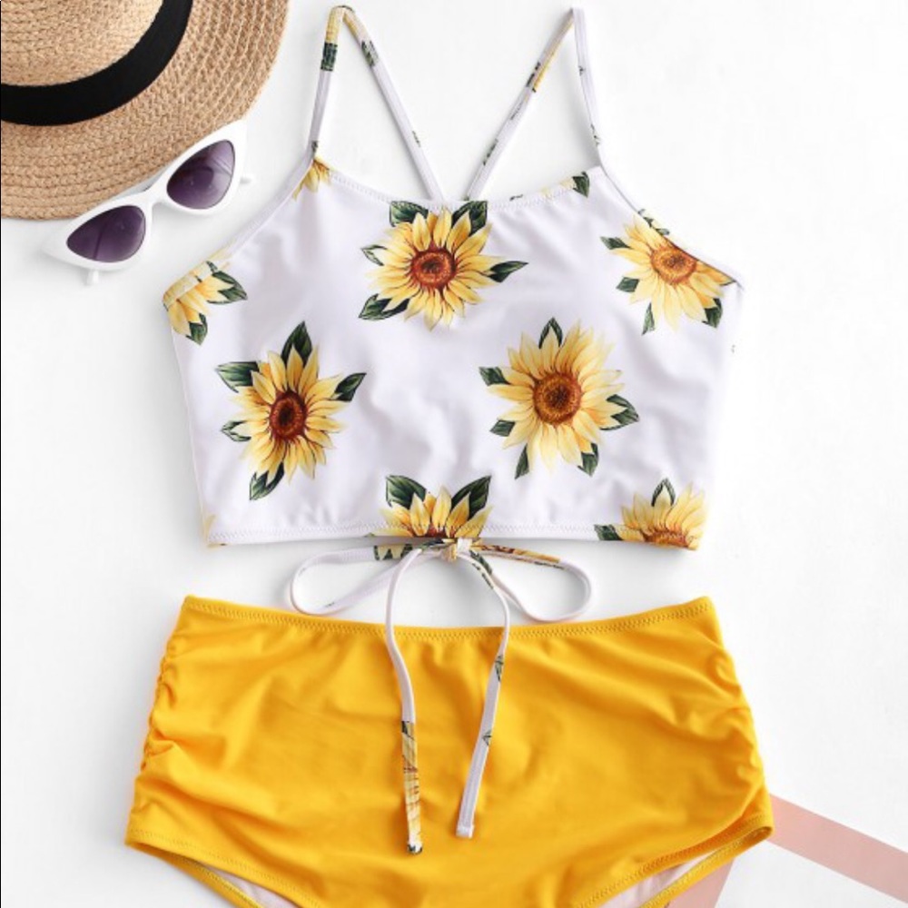 brand new never worn high waisted zaful swim suit